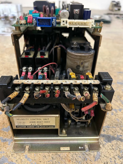 Fanuc (Fujitsu Fanuc Ltd) Velocity Control Unit A06B-6047-H003 200V AC 3 Phase