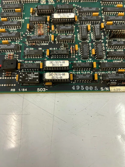 Giddings and Lewis CMOS Dual Bus Memory Board 501-03883-00 / 502-03093