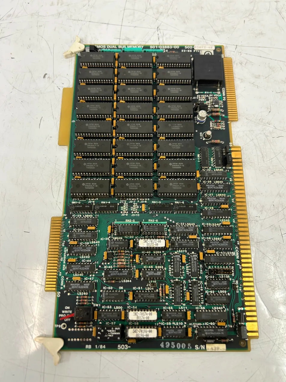 Giddings and Lewis CMOS Dual Bus Memory Board 501-03883-00 / 502-03093