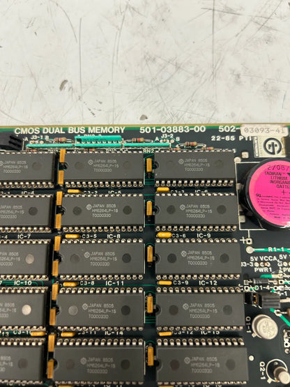 Giddings and Lewis CMOS Dual Bus Memory Board 501-03883-00 / 502-03093-41