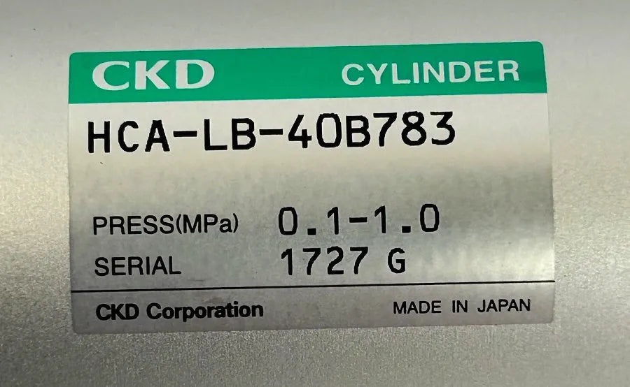 CKD Corporation High Speed Pneumatic Cylinder HCA-LB-40B783 0.1 to 1.0 MPa
