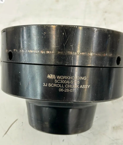 ATS Workholding Scroll Collet Chuck Assembly SC300A-ST5 | 1-3/4 in. Collet Capacity 3J