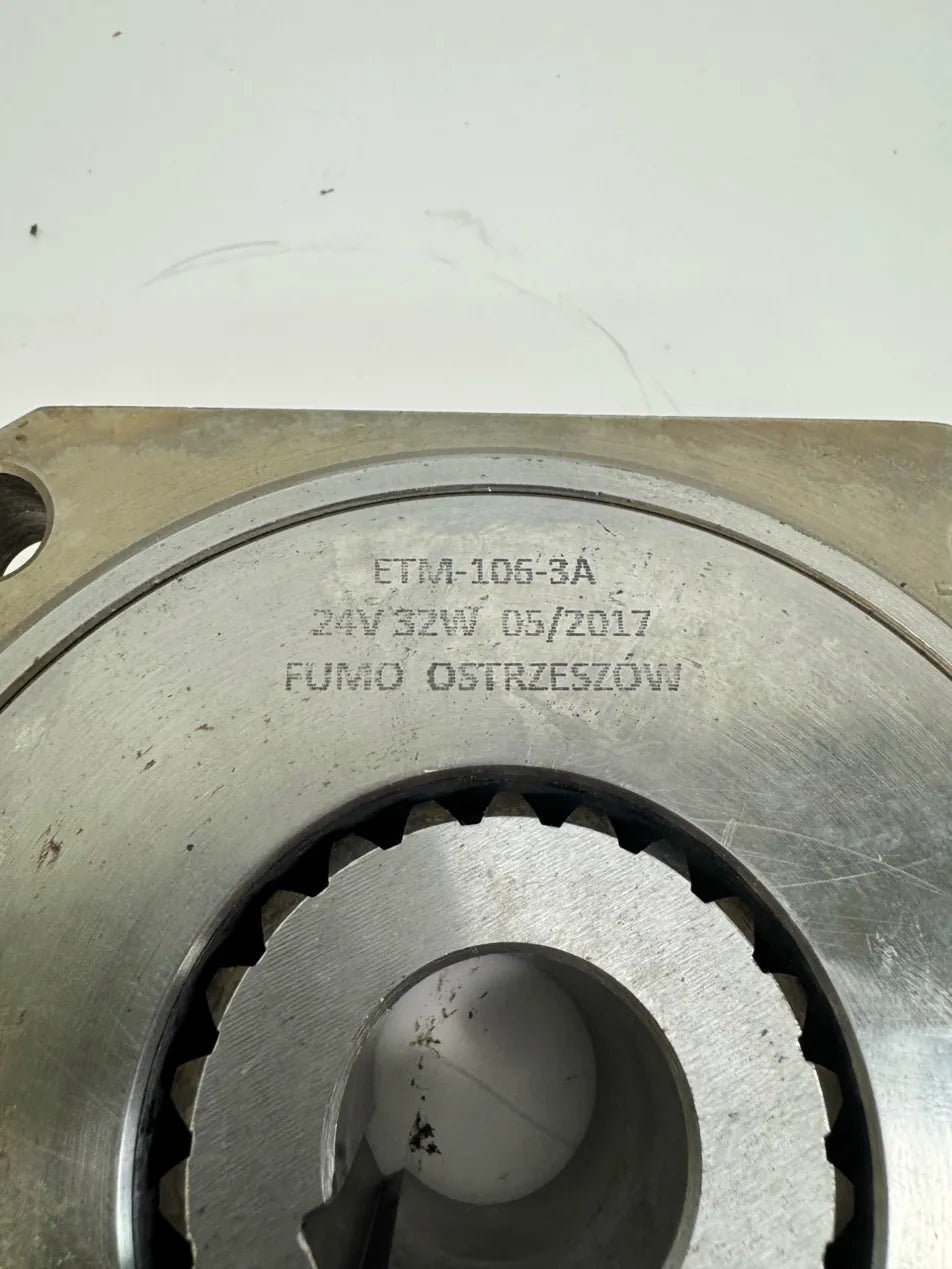 FUMO Ostrzeszow Electromagnetic Multi-Disc Brake ETM-106-3A 24V DC, 32W