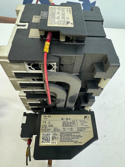 Fuji Electric Reversing Magnetic Contactor Starter Assembly SC-E4 SE80AA 100-120V AC coil