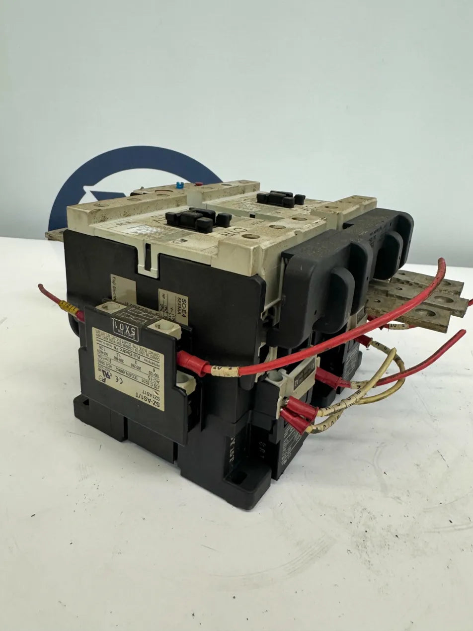 Fuji Electric Reversing Magnetic Contactor Starter Assembly SC-E4 SE80AA 100-120V AC coil
