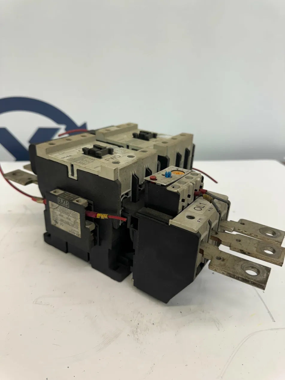 Fuji Electric Reversing Magnetic Contactor Starter Assembly SC-E4 SE80AA 100-120V AC coil