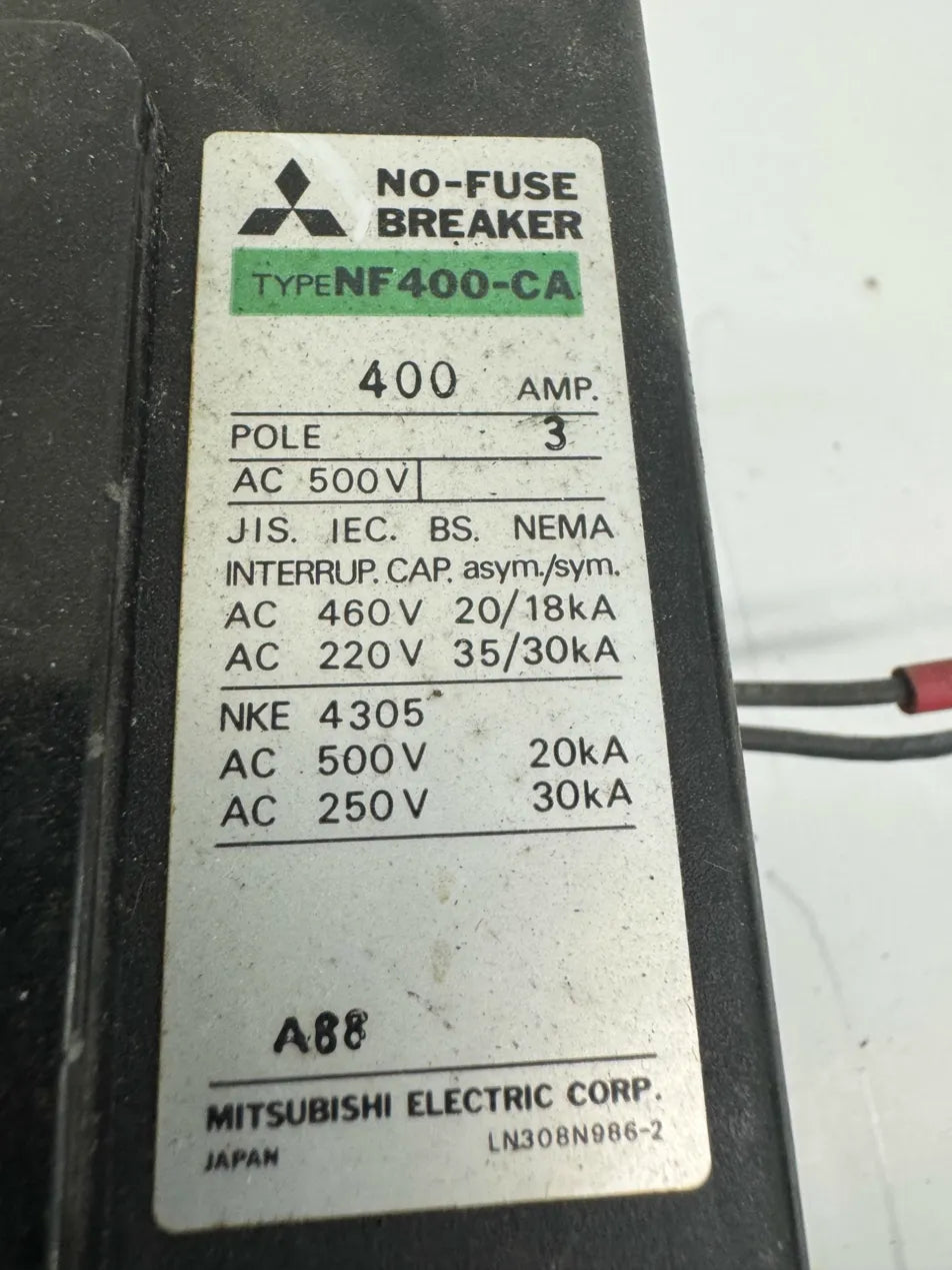 Mitsubishi Electric No-Fuse Breaker NF400-CA