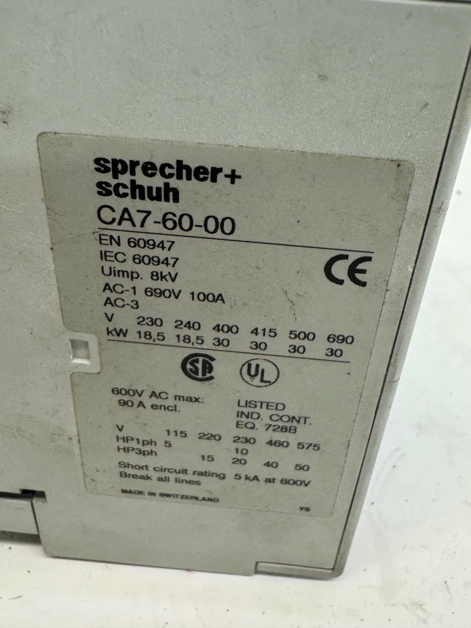 Sprecher + Schuh Contactor CA7-60-00