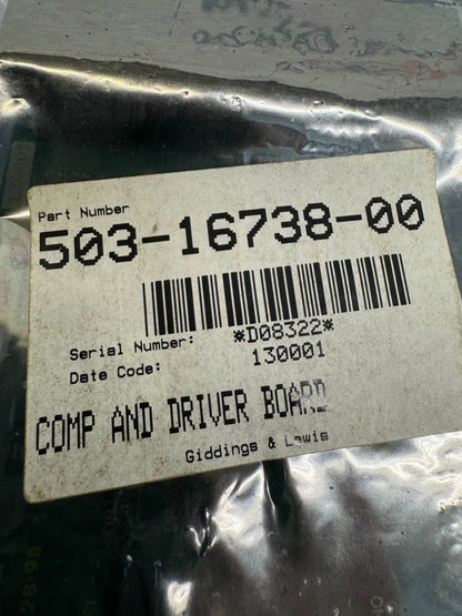 Giddings and Lewis Comp and Driver Board 503-16738-00