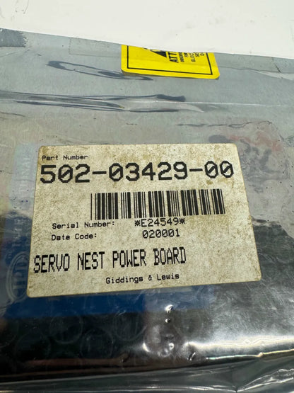 Giddings and Lewis Servo Nest Power Board 502-03429-00