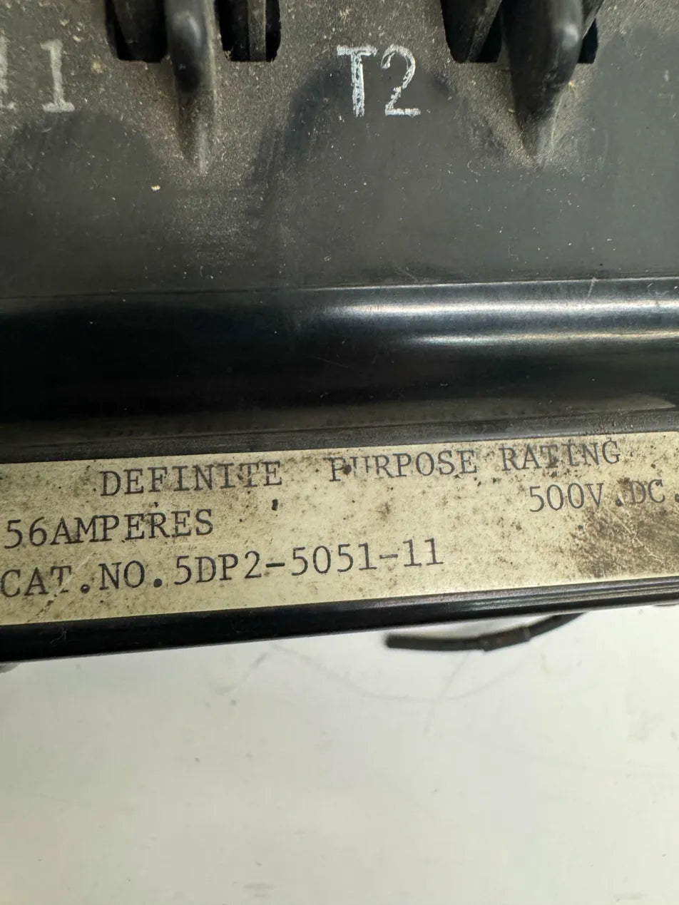 Ward Leonard Electric Co., Inc. Definite Purpose Contactor 5DP2-5051-11 500V DC