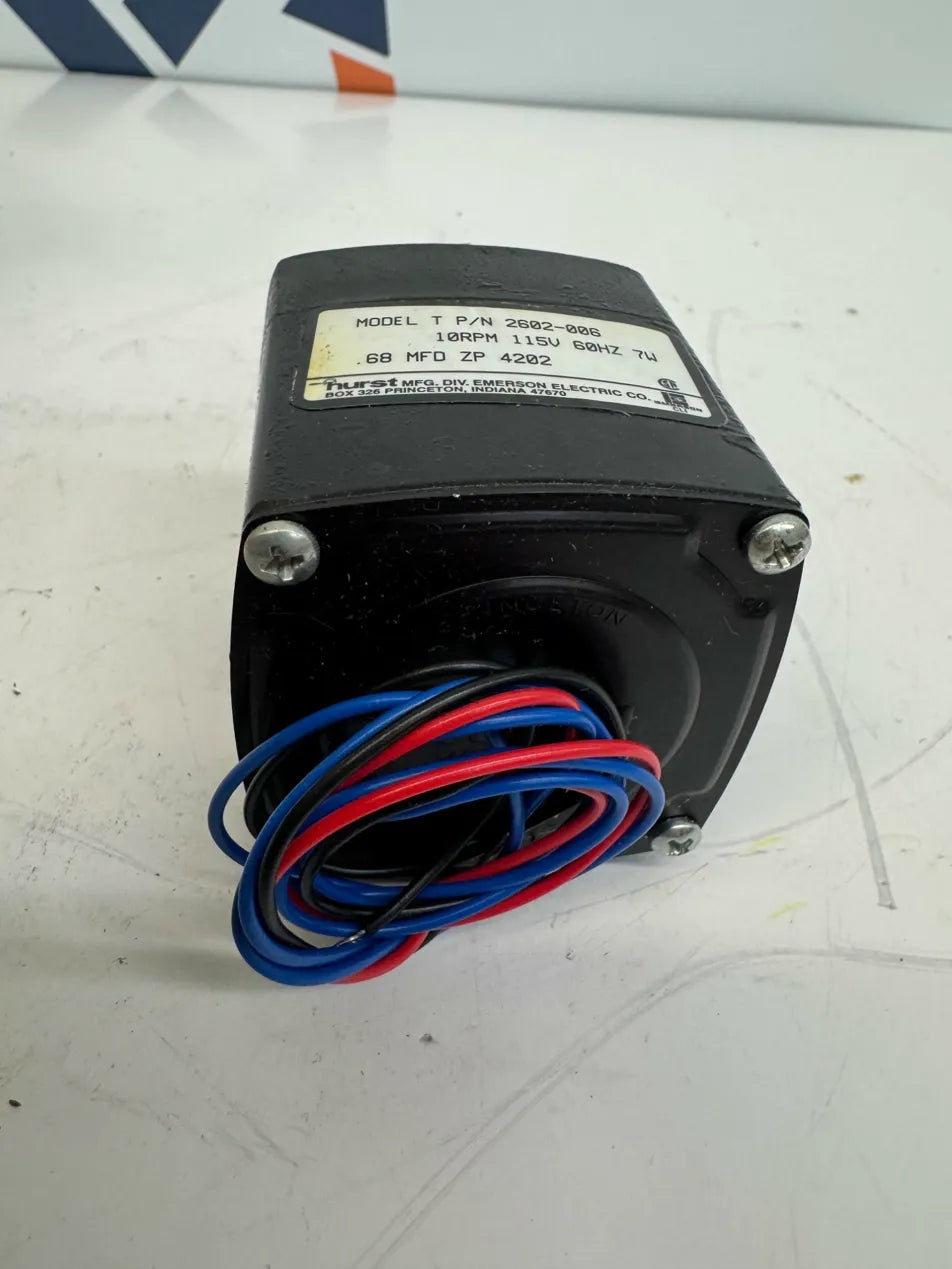 Hurst Synchronous AC Gearmotor 2602-006 - Variable 10 RPM m00731