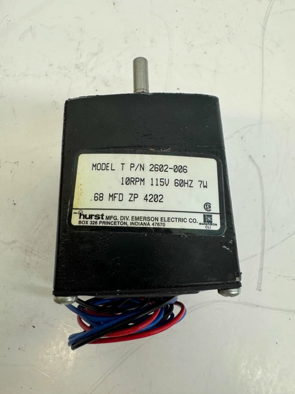 Hurst Synchronous AC Gearmotor 2602-006 - Variable 10 RPM m00731