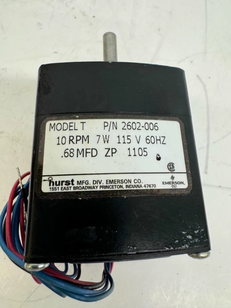 Hurst Synchronous AC Gearmotor 2602-006 - Variable 10 RPM m00732