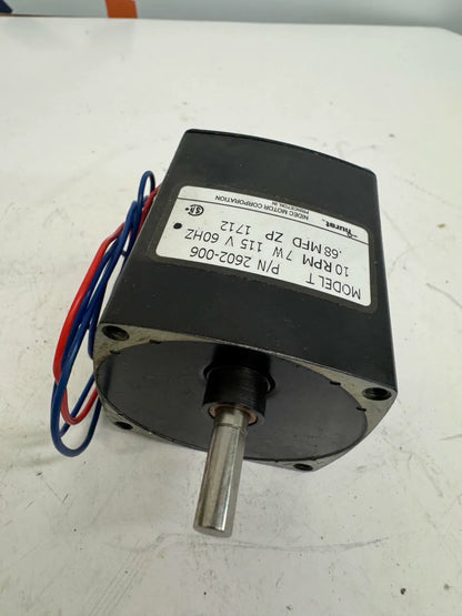 Hurst Synchronous AC Gearmotor 2602-006 - Variable 10 RPM m00733