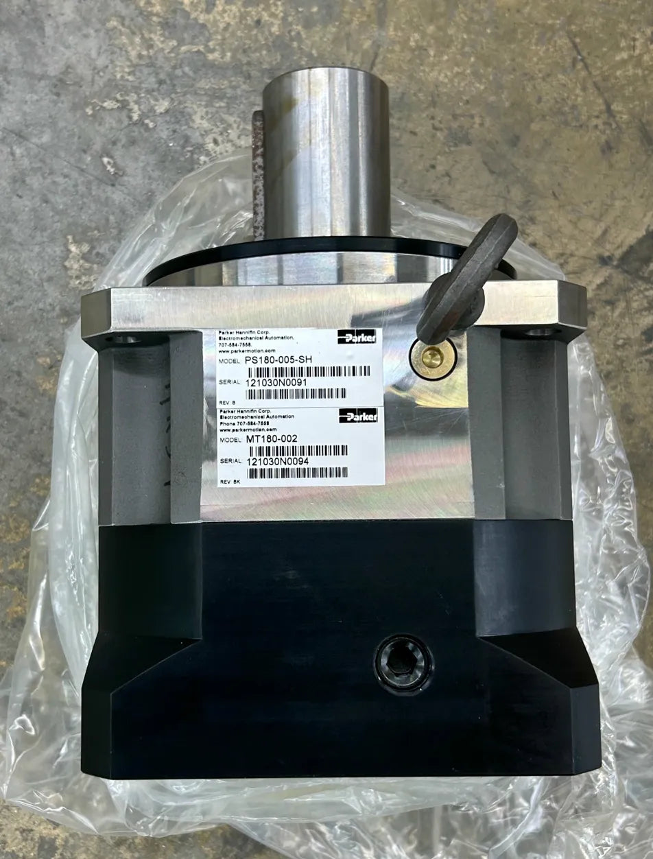 Parker Hannifin Planetary Gearhead PS180-005-SH with MT180-002 motor adapter - Variable 0 RPM