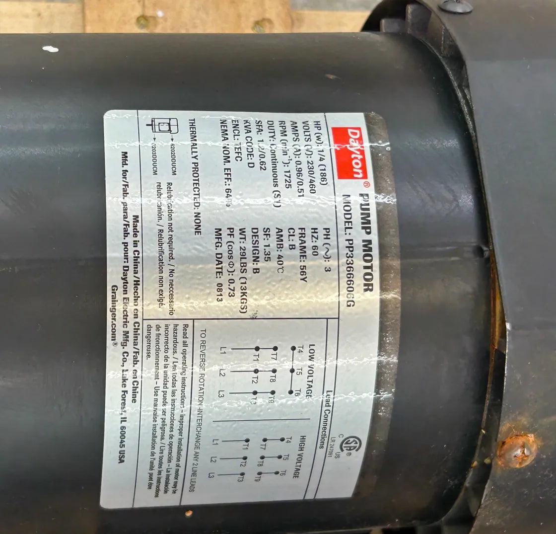 Dayton Coolant Pump 4JPG9 1-1/4 in. Inlet and Outlet 18 ft shut-off head