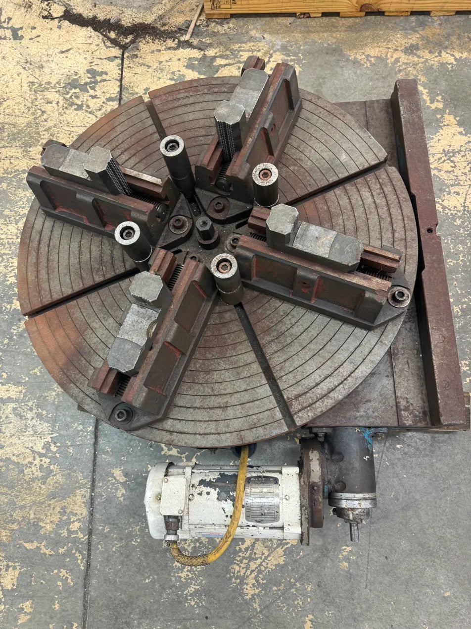 Pratt & Whitney Motorized Rotary Table | 36 in. Table Diameter | Orientation: Axial