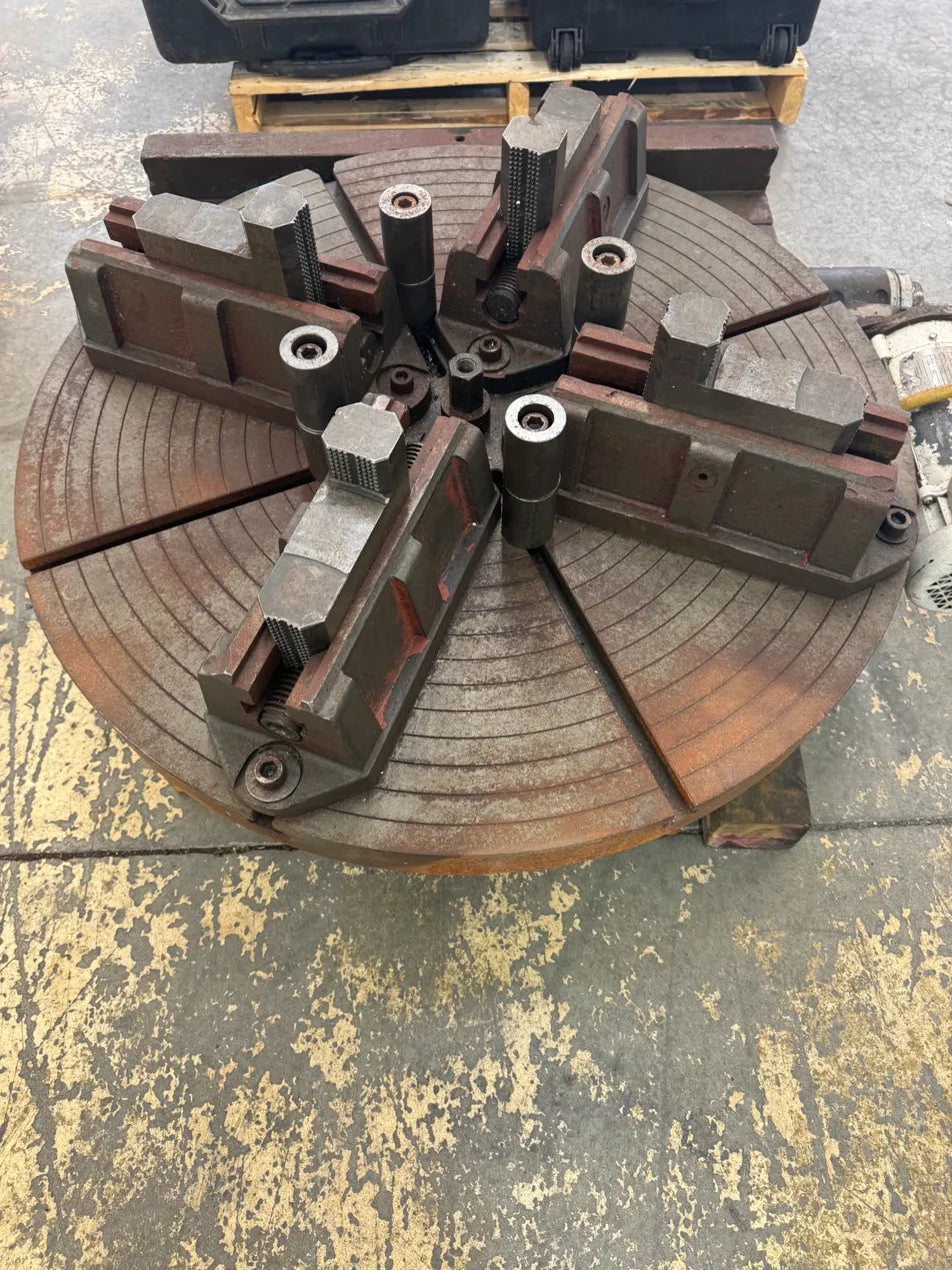 Pratt & Whitney Motorized Rotary Table | 36 in. Table Diameter | Orientation: Axial