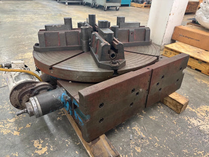 Pratt & Whitney Motorized Rotary Table | 36 in. Table Diameter | Orientation: Axial