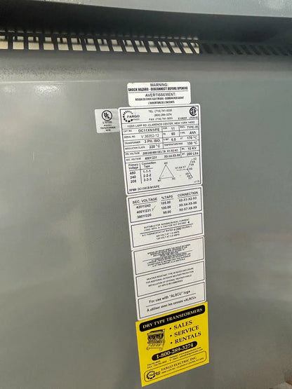 Fargo Electric Drive Isolation Transformer DC11XN1/FE