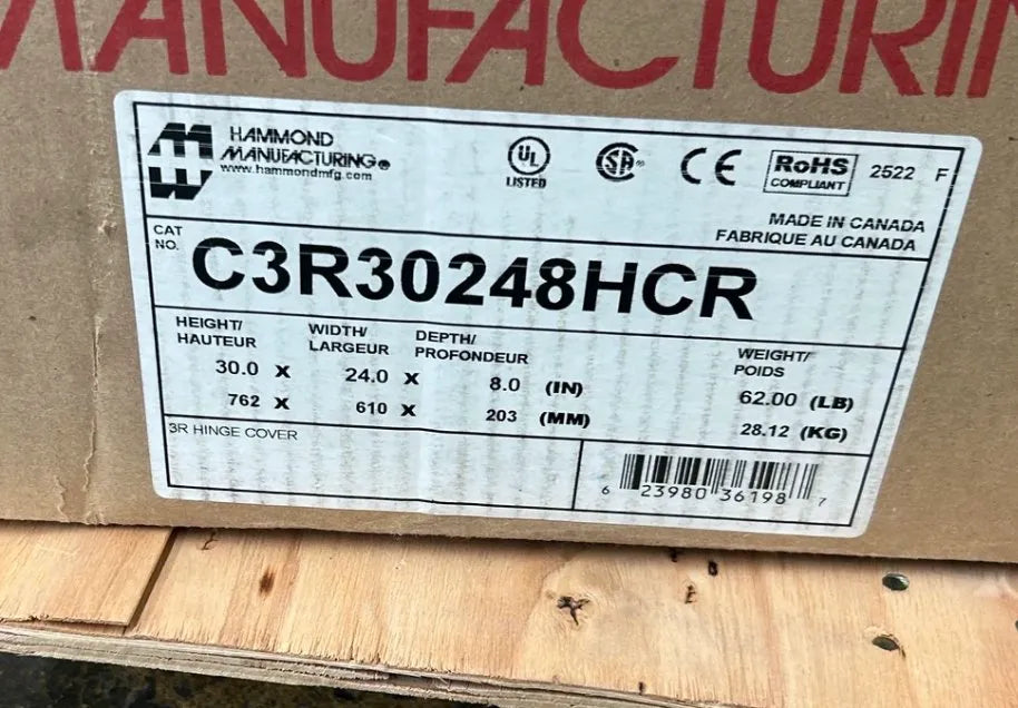 Hammond Manufacturing Steel Enclosure C3R30248HCR