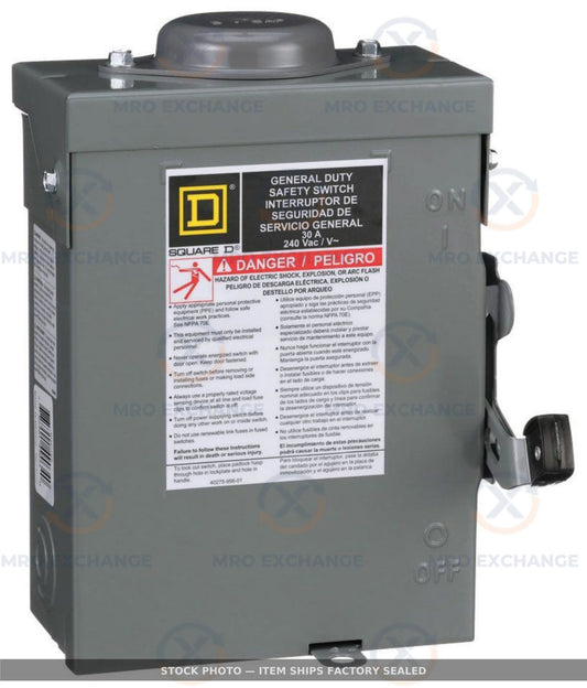 Square D HU361RB Heavy Duty Safety Switch 600V Factory Sealed