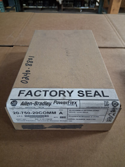 Allen-Bradley Communication Carrier Card 20-750-20COMM Series A 14 VDC
