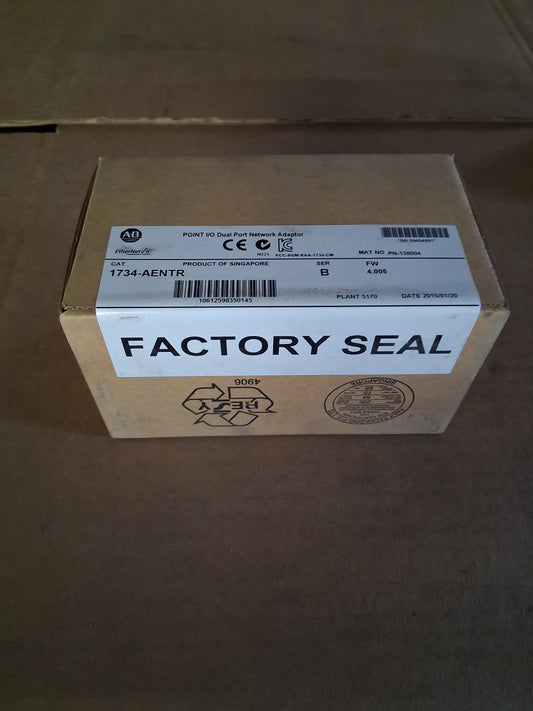 Allen-Bradley POINT I/O Dual Port Network Adaptor 1734-AENTR 24 VDC