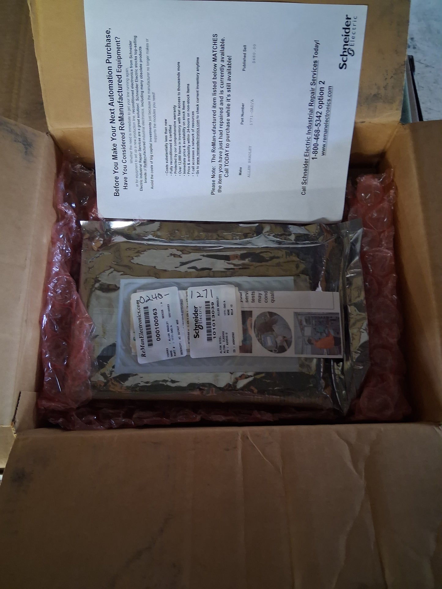 Allen-Bradley AC Output Module 1771-OAD/A 120/240V AC