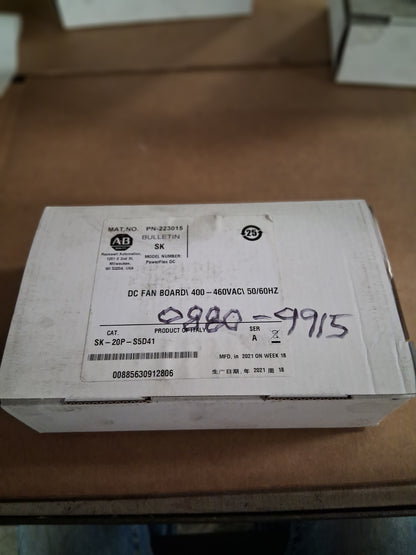 Allen-Bradley PowerFlex DC Fan Board SK-20P-S5D41 400 to 460V AC