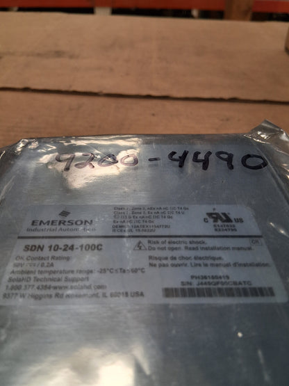 Emerson SolaHD DIN Rail Power Supply SDN 10-24-100C