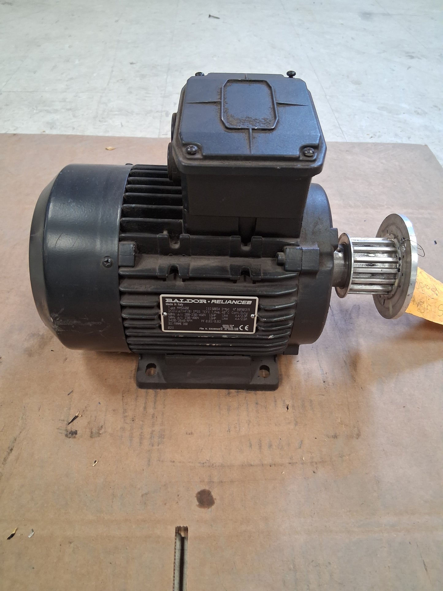 Baldor Reliance IEC Three Phase AC Motor MM5600 - 2 HP 3600 RPM