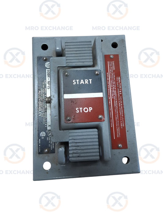 Allen-Bradley Heavy Duty Push Button Enclosure Cover 800H-NP15 240V