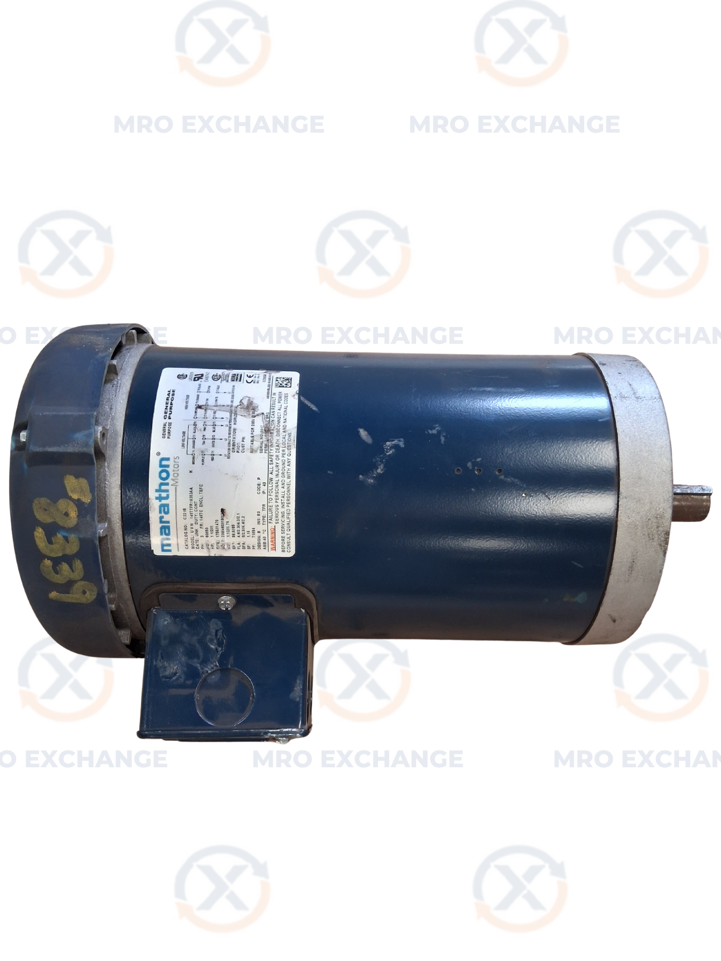 Marathon Motors General Purpose Motor C221B (145TTFR16353AA) - Variable 1800 RPM