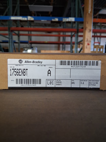 Allen-Bradley EtherNet/IP Communication Module 1756-ENBT 24 VDC