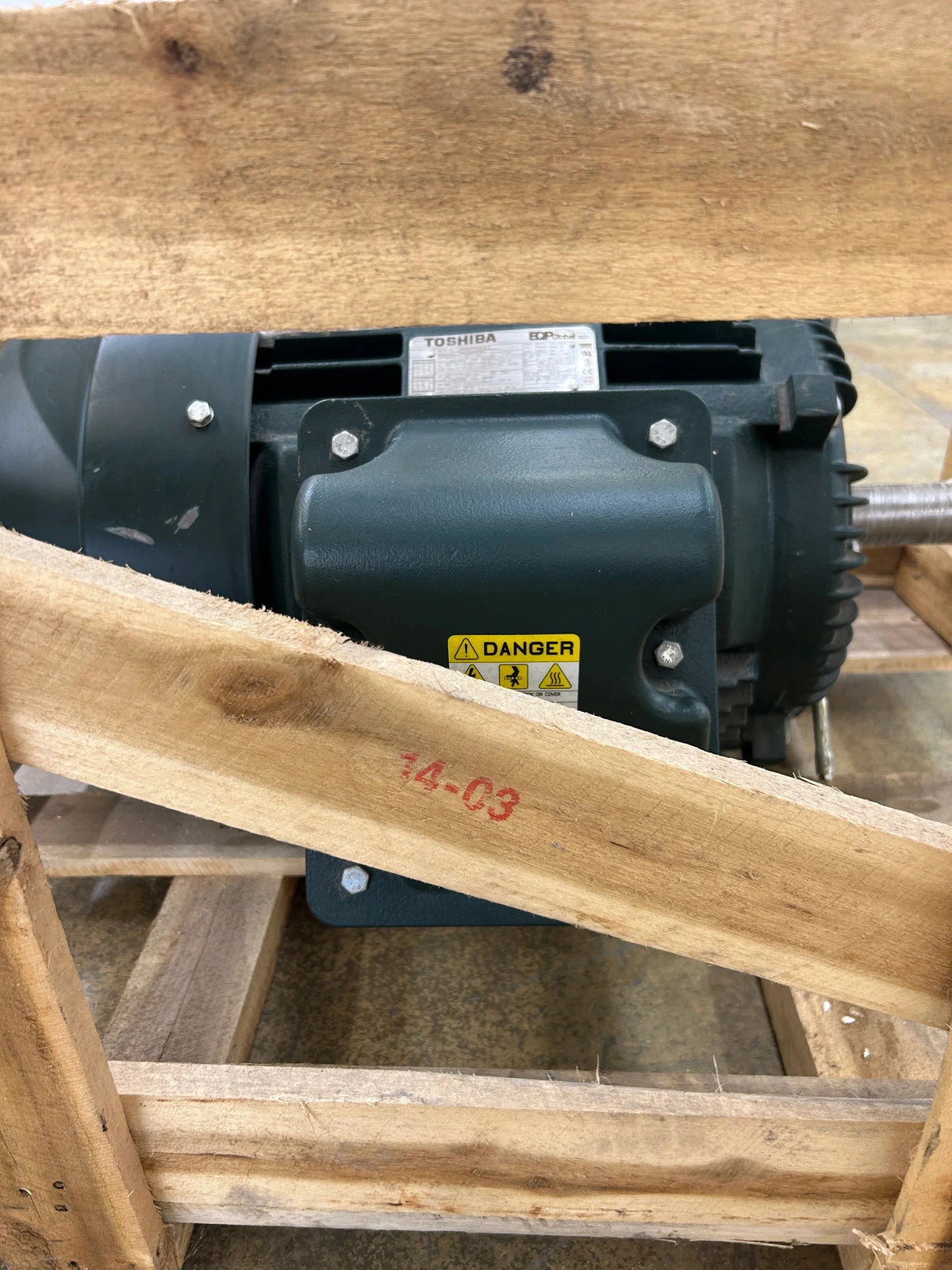 Toshiba AC Motor 0203SDS R17A-P - 20 HP 1800 RPM