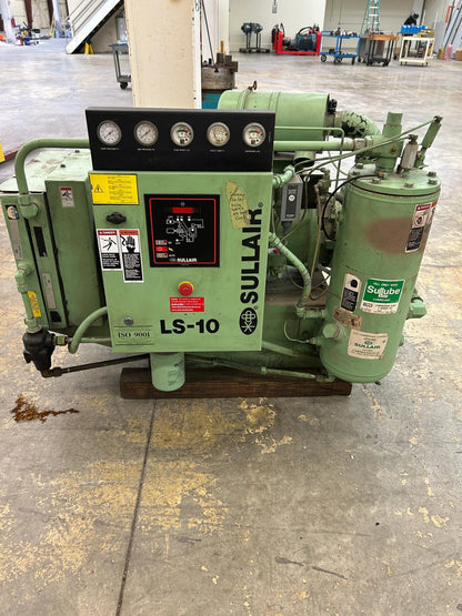 Sullair LS-10A 40H AC KT 40 HP Rotary Screw Air Compressor 125 PSIG