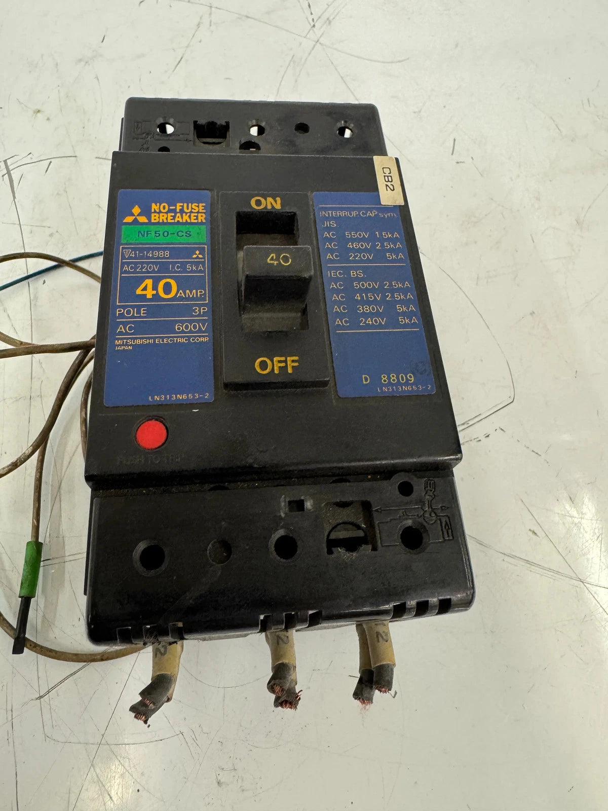 Mitsubishi Electric Corporation No-Fuse Breaker NF50-CS 600V AC
