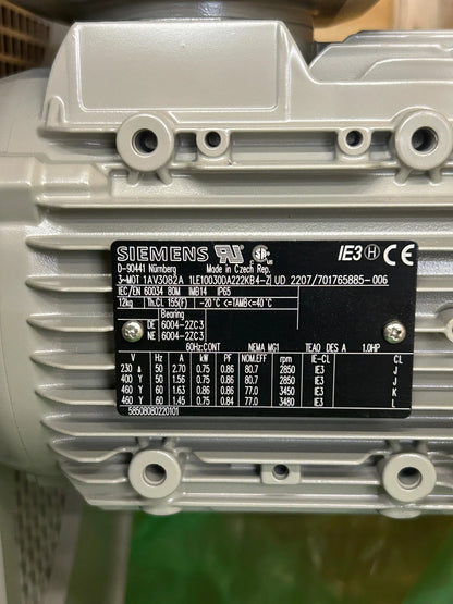 Siemens AC Induction Motor 1LE15233AB490FB4-Z - 200 HP 1800 RPM