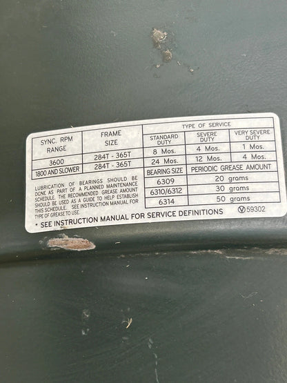 Toshiba AC Motor 0203SDS R17A-P - 20 HP 1800 RPM