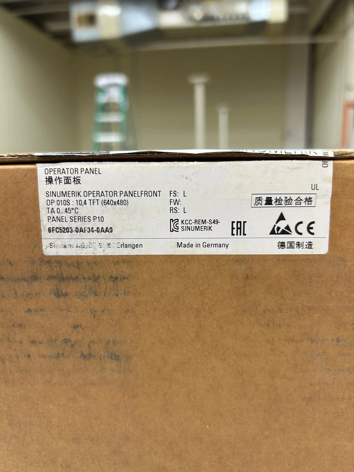 Siemens HMI 6FC5203-0AF04-0AA0 24 V DC